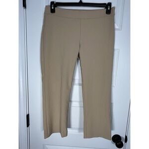 Abercrombie & Fitch Women's Beige Flat Front Solid Pants Regular Size 28R